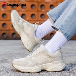 Baasploa Women Walking Shoes Plus Size 35-42 Lightweight Mesh Breathable Casual Sneakers Comfort Soft Female Outdoor Sport Shoes