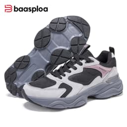 Baasploa Women Walking Shoes Plus Size 35-42 Lightweight Mesh Breathable Casual Sneakers Comfort Soft Female Outdoor Sport Shoes