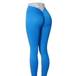 Women Comfort Soft Lightweight Quick Dry V Cut Scrunch Back Yoga Pants Sexy Double V Waist With Push Up Outdoor Sports Leggings