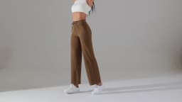 Women Leggings Wide Leg Flare Pants With Pockets Drawstring Sports Trousers High Waist Flared Yoga Leggings Fitness Running Jogg