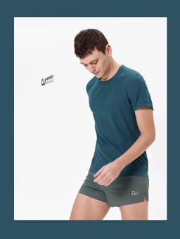AONIJIE L-FM5125 Men Male Sports Quick Drying T-shirt Short Sleeve Breathable Tees Tops Summer For Outdoor Running Gym Daily