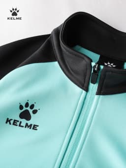 KELME Children's Knit Training Jacket Casual Stand-up Collar Shirt Football Sports Cardigan Jacket Autumn 8061WT3002