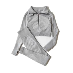 2/3Pcs Women Yoga Suit Seamless Knitted Yoga Pants Leggings Clothing Zipper Long Sleeve Crop Top Fitness Wear Sportswear Gym Set