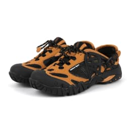 HIKEUP Outdoor Men Water Shoes Women Hiking Shoes Quick Dry Fast Interference Breathable Non-slip Rubber Sole PU Walking Shoe