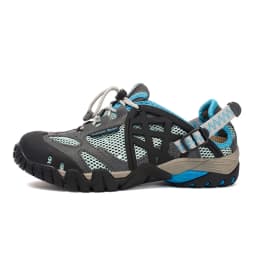 HIKEUP Outdoor Men Water Shoes Women Hiking Shoes Quick Dry Fast Interference Breathable Non-slip Rubber Sole PU Walking Shoe