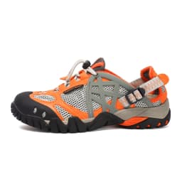 HIKEUP Outdoor Men Water Shoes Women Hiking Shoes Quick Dry Fast Interference Breathable Non-slip Rubber Sole PU Walking Shoe