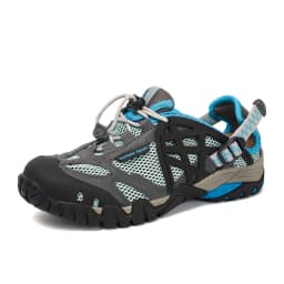HIKEUP Outdoor Men Water Shoes Women Hiking Shoes Quick Dry Fast Interference Breathable Non-slip Rubber Sole PU Walking Shoe