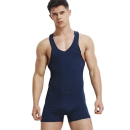 Sexy Leotard Undershirt Men Sport GYM Hot bodysuit body stocking sexy jumpsuit wresting Undershirts shaper men club jumpsuit
