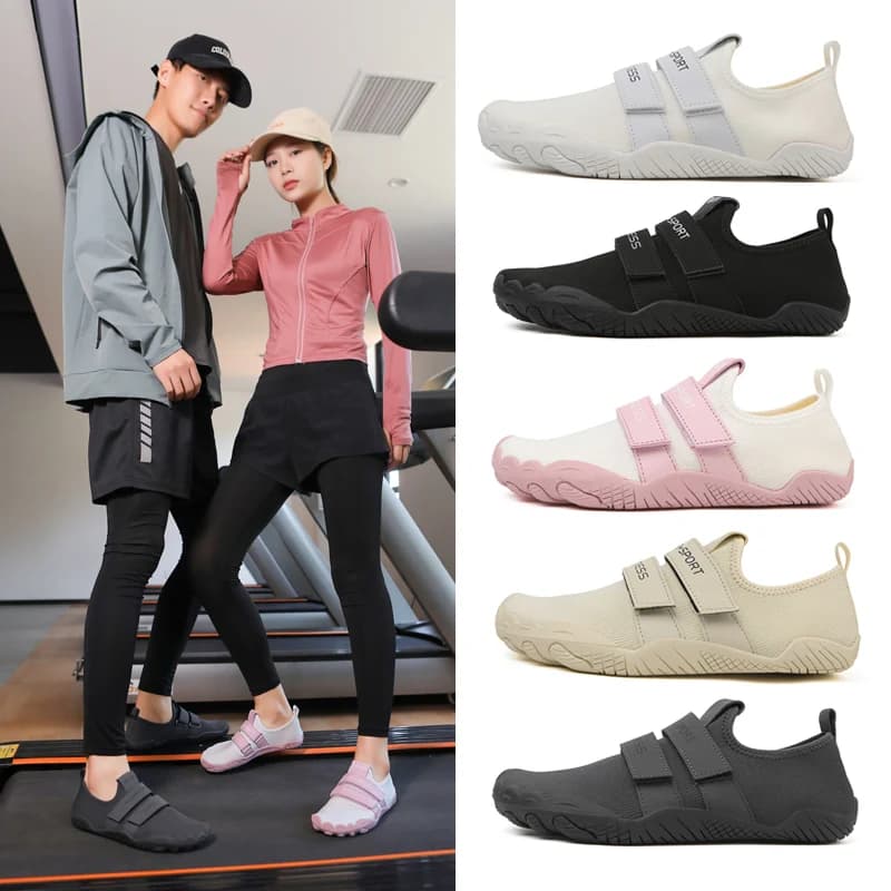 Large Size Unisex Gym Lightweight Sports Hard Pull Squat Training Shoes Pro Hook & Loop Weightlifting Shoes Sumo Shoes 35-46#