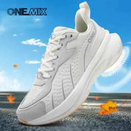 ONEMIX 2026 Winter Training Running Shoes for Men Sport Shoes Leather Warm Wear-resistant Female Jogging Shoes Walking Sneakers