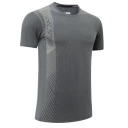 Gym Workout Tees Men Joggers Print Running Sportwear Bodybuilding Short Sleeves Mesh Quick Dry Breathable Training Shirts