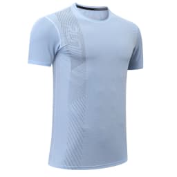 Gym Workout Tees Men Joggers Print Running Sportwear Bodybuilding Short Sleeves Mesh Quick Dry Breathable Training Shirts