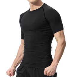 Lion Print Compression Shirts for Men Gym Workout Undershirt Baselayers Athletic Quick Dry Tshirts Tees Short Sleeve Rash Guard