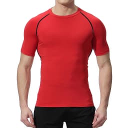 Lion Print Compression Shirts for Men Gym Workout Undershirt Baselayers Athletic Quick Dry Tshirts Tees Short Sleeve Rash Guard