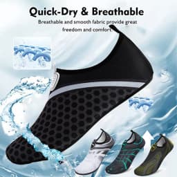 Unisex Water Shoes Soft Beach Non-Slip Aqua Shoes Quick Dry Breathable Swimming Diving Snorkeling Sneaker Socks Slipper