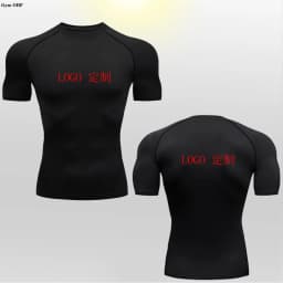 Customized LOGO for Men's T Shirt Tight Clothing Long Sleeved Short Sleeved Quick Drying Tight Fitting GYM Sports Running Shirts
