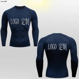 Customized LOGO for Men's T Shirt Tight Clothing Long Sleeved Short Sleeved Quick Drying Tight Fitting GYM Sports Running Shirts