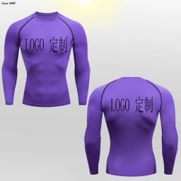 Customized LOGO for Men's T Shirt Tight Clothing Long Sleeved Short Sleeved Quick Drying Tight Fitting GYM Sports Running Shirts