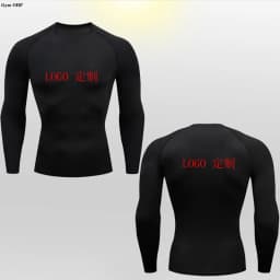 Customized LOGO for Men's T Shirt Tight Clothing Long Sleeved Short Sleeved Quick Drying Tight Fitting GYM Sports Running Shirts