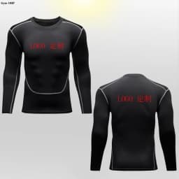 Customized LOGO for Men's T Shirt Tight Clothing Long Sleeved Short Sleeved Quick Drying Tight Fitting GYM Sports Running Shirts
