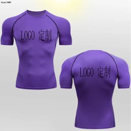 Customized LOGO for Men's T Shirt Tight Clothing Long Sleeved Short Sleeved Quick Drying Tight Fitting GYM Sports Running Shirts