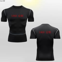 Customized LOGO for Men's T Shirt Tight Clothing Long Sleeved Short Sleeved Quick Drying Tight Fitting GYM Sports Running Shirts