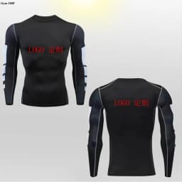 Customized LOGO for Men's T Shirt Tight Clothing Long Sleeved Short Sleeved Quick Drying Tight Fitting GYM Sports Running Shirts