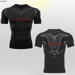 Customized LOGO for Men's T Shirt Tight Clothing Long Sleeved Short Sleeved Quick Drying Tight Fitting GYM Sports Running Shirts