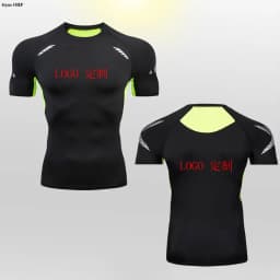 Customized LOGO for Men's T Shirt Tight Clothing Long Sleeved Short Sleeved Quick Drying Tight Fitting GYM Sports Running Shirts