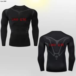 Customized LOGO for Men's T Shirt Tight Clothing Long Sleeved Short Sleeved Quick Drying Tight Fitting GYM Sports Running Shirts