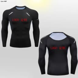 Customized LOGO for Men's T Shirt Tight Clothing Long Sleeved Short Sleeved Quick Drying Tight Fitting GYM Sports Running Shirts