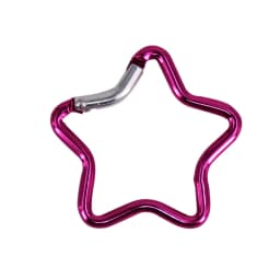 Aluminum Alloy Outdoor Star Shaped Spring Locking Carabiner Clip Keychains For Backpack Camping Hiking Traveling