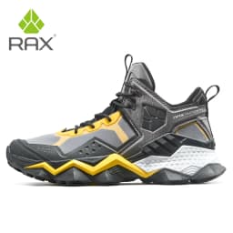 Rax Men Waterproof Hiking Shoes Breathable Hiking Boots Outdoor Trekking Boots Sports Sneakers Tactical Shoes