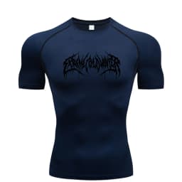 Summer Compression Sweatshirt Short Sleeve Men's Fitness T-Shirt Running Quick-Dry Top Gym Workout Bodybuilding T-Shirt S-3XL