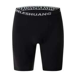 1/5 Pcs Men's Plus Size Black And White Long Sports Underwear Running Fitness Basketball Football Elastic Waist Shorts Teenagers