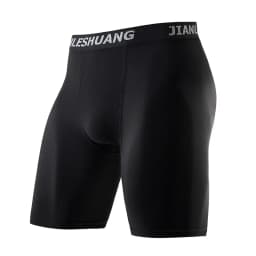 1/5 Pcs Men's Plus Size Black And White Long Sports Underwear Running Fitness Basketball Football Elastic Waist Shorts Teenagers
