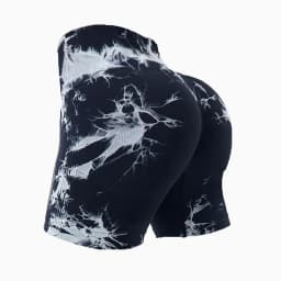 CZGUKE Summer Women High Waist Butt Lift Shorts Legging Seamless Leggings Fashion Tie Dye Shorts Gym Workout Running Pants