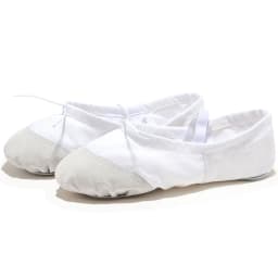 Flat Head Slippers for Kids, Soft Ballet Slippers, Belly Dance Shoes, Yoga, Gym, Black and White, Women and Men