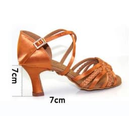 BD Dance Party Ballroom Dancing Shoes for Latin Style Social High Heels Dance Shoe Sandals Practice Sneakers Woman Luxury 2360B