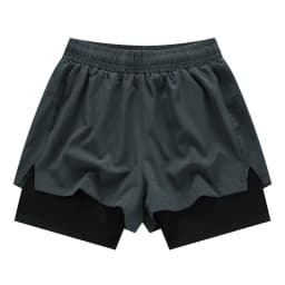2 in 1 Men's Outdoor Running Shorts Quick-drying Fitness Training Double Layer Sweatpants New Sport Bottoms Bodybuilding Pants
