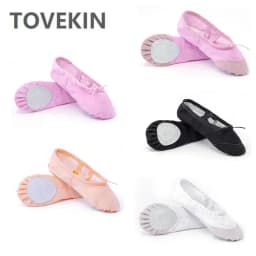 Flat Canvas Head Black White Soft Zapatos De Punta De Balleriny BD Ballet Belly Gym Yoga Dance Shoes Children Woman