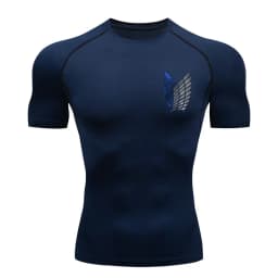 Anime Attack Compression Tshirt Men Fitness Tight Long Sleeve Sport T Shirt Training Jogging Shirts Gym Sportswear Quick Dry