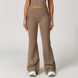 Bell-bottoms High Waist Workout Yoga Leggings Fitness Butt Lifting Scrunch Butt Sports Gym Flared Pants Women Wide Leg Pants