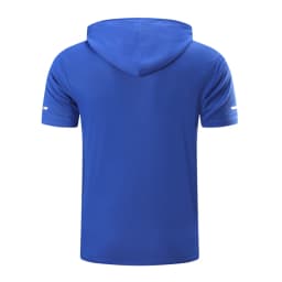 CHRLCK Men's Quick-Dry Running T-Shirt Outdoor Sports Streetwear Hoodie Shirts Summer Gym Jogging Short Sleeve Boys