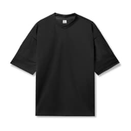 Plain Gym Sports Mens Bodybuilding Oversized Mesh Dropped Shoulders Fitness Workout Sports Half Sleeve T-shirt