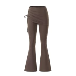 Yoga Bell-bottom Pants Fake Two-piece Skirt Pants High Waist Hip Lift Tight Body Anti-exposure Pilates Sports Fitness Leggings