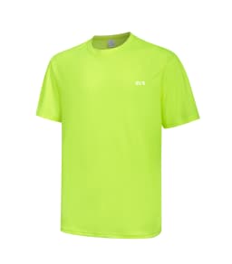 Men's Quick Dry Short Sleeve Gym Running Moisture Wicking Round Neck T-Shirt Training Exercise Gym Sport Shirt Tops Lightweight