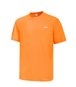 Men's Quick Dry Short Sleeve Gym Running Moisture Wicking Round Neck T-Shirt Training Exercise Gym Sport Shirt Tops Lightweight