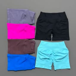 HISTELLO Vision Shorts 4.5" Df Dupe Women Yoga Cross Waist Workout Short Seamless Leggings Stretch Fitness Running Gym Shorts