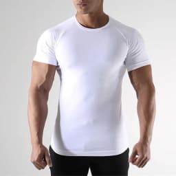 2 Pcs Men Compression Sport T Shirt Short Sleeve Training Fitness Top Tee Man Quick Dry Running Sport T Shirts